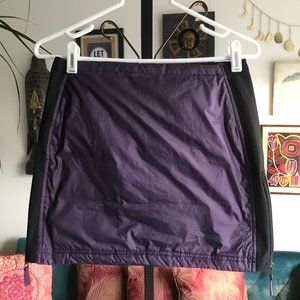 SKHOOP sz XS Purple Insulated Duck Down Fill Mini Skirt Side Zip
